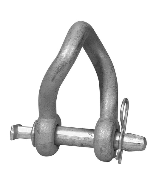 Campbell T3899913 7/8" Twisted Clevis, Short Body, Forged, Electro-Galvanized