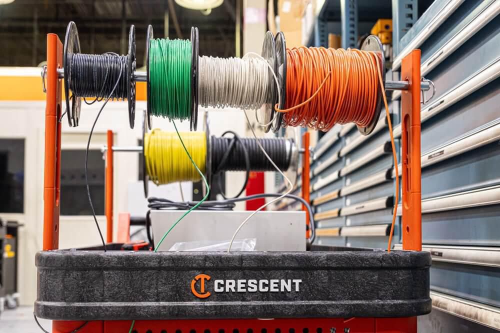 Crescent IUCRCPCRM RAILWORKS Wire Spool Holders for Industrial Utility Cart