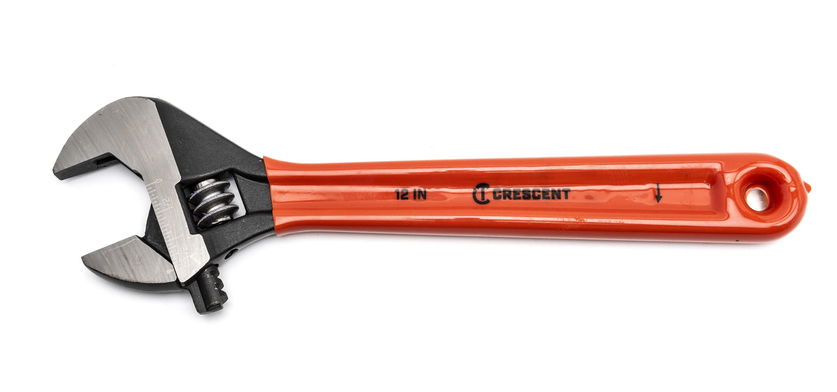 Crescent AT28CVS 8" Black Oxide Adjustable Wrench with Cushion Grip