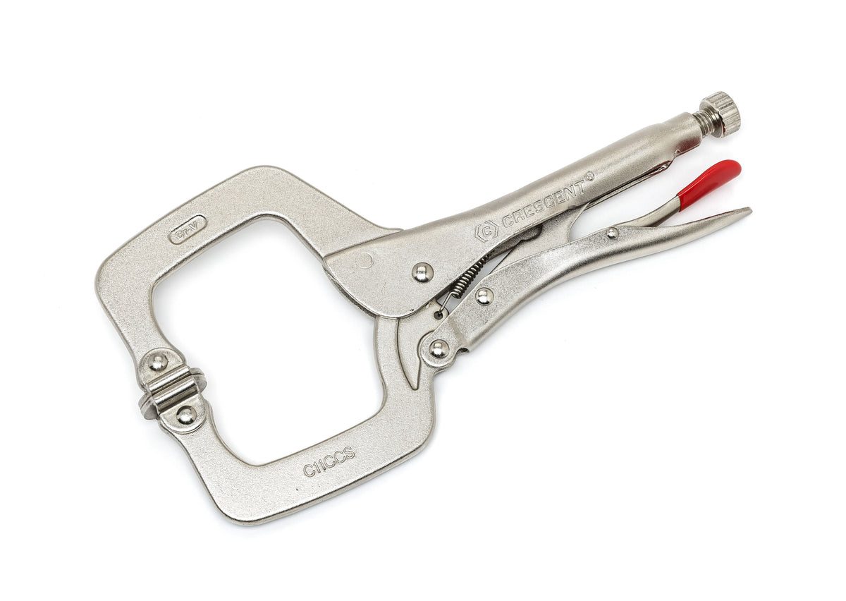 Crescent C11CCSVN 11" Locking C-Clamp with Swivel Pad Tips