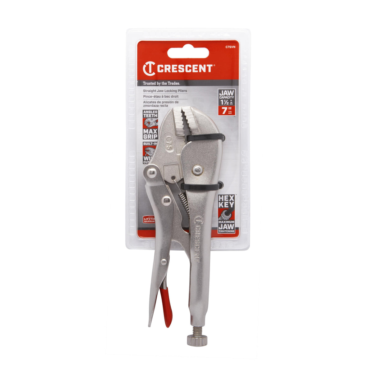 Crescent C7SVN 7" Straight Jaw Locking Pliers