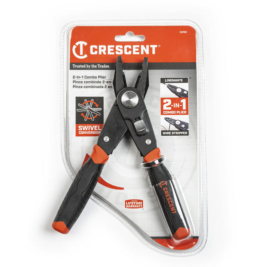 Crescent CCP8V 2 in 1 Combo Dual Material Lineman Pliers and Wire Stripper