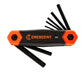 Crescent CHKFM8 8 Piece Folding Metric Hex Dual Material Key Set