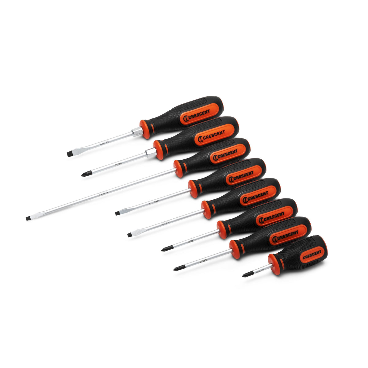 Crescent CDTSET4PC 4 Piece Diamond Tip Dual Material Screwdriver Set