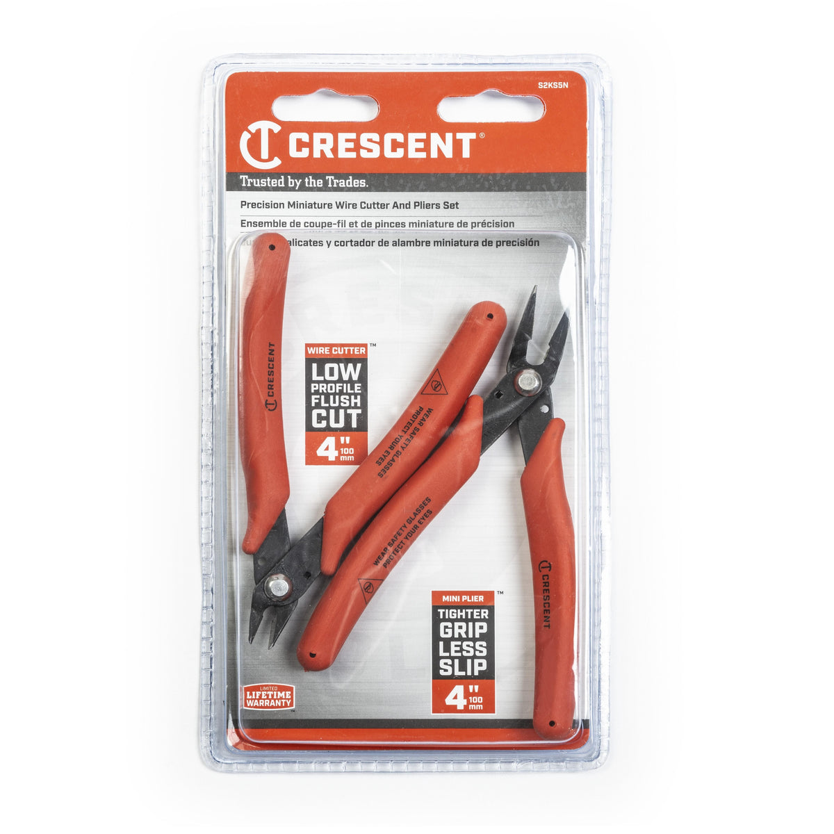 Crescent S2KS5NN 2 Piece Shear Cutter Mini Pliers Set