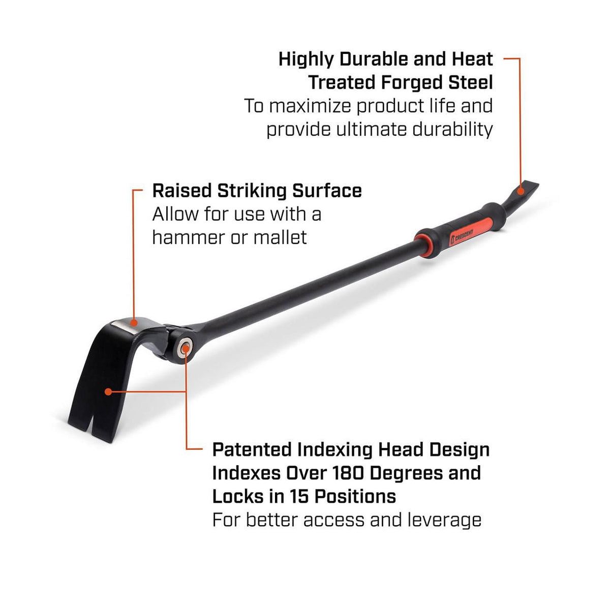 Crescent DB30X-06 30" Indexing Flat Pry Bar