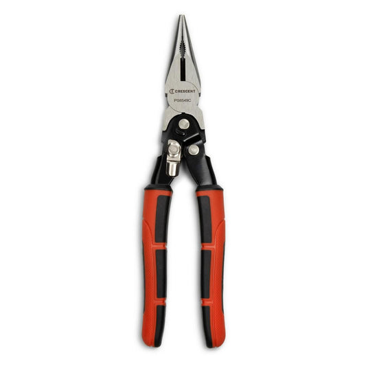 Crescent PS6549C 9" Pro Series Dual Material Long Nose Compound Action Cutting Pliers