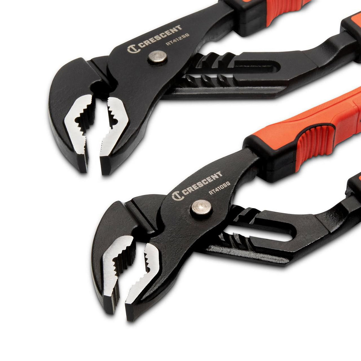 Crescent RT400SGSET2R-05 2 Piece Grip Zone™ V-Jaw Tongue & Groove Plier Set with Dual Material Rawhide Handle