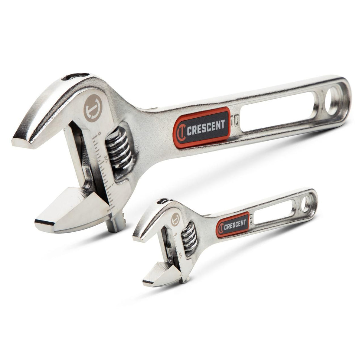 Crescent AC3610VS 2 Piece 6" & 10" Chrome Quick-Fit-Jaw Adjustable Wrench Set