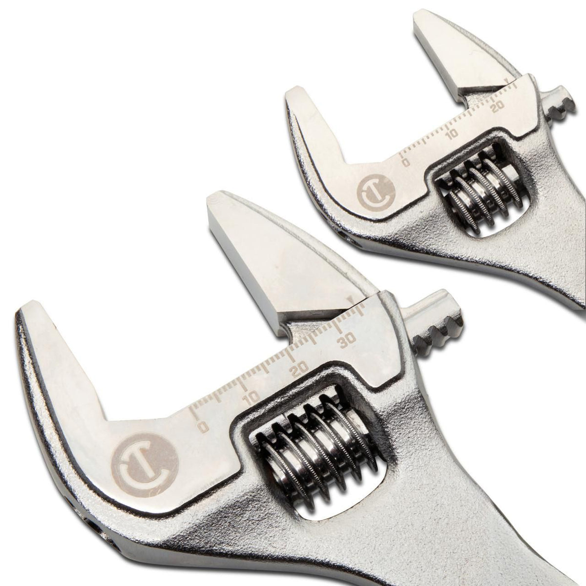 Crescent AC3610VS 2 Piece 6" & 10" Chrome Quick-Fit-Jaw Adjustable Wrench Set