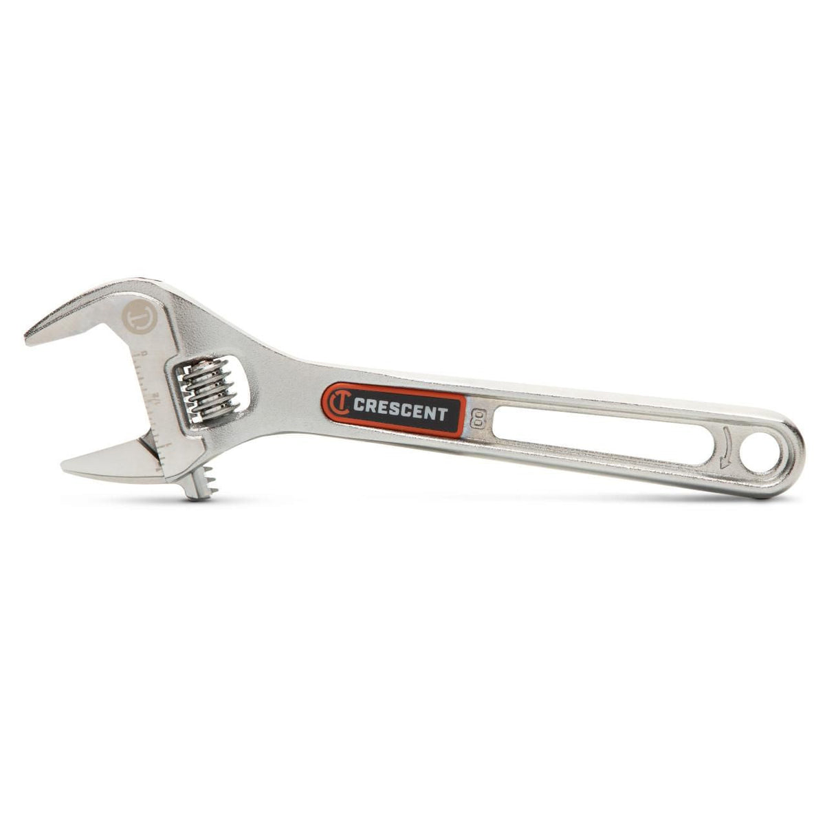 Crescent AC38VS 8" Chrome Adjustable Wrench with Quick-Fit-Jaw