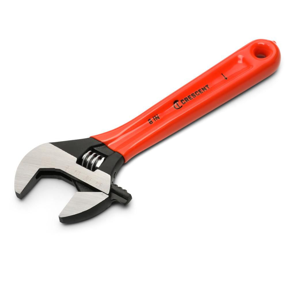 Crescent AT26CVS 6" Black Oxide Adjustable Wrench with Cushion Grip