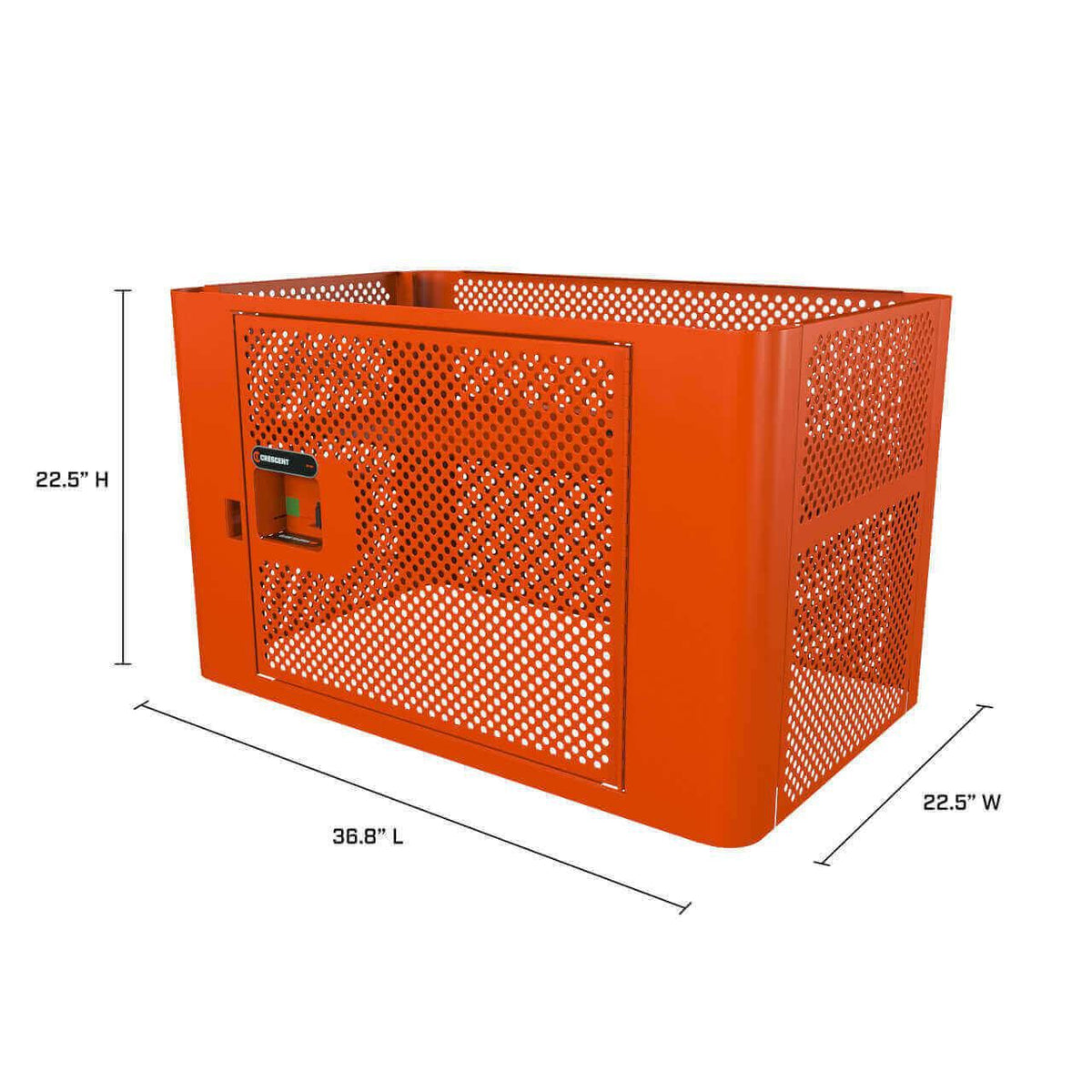 Crescent IUC1DMPLCRM RAILWORKS Mesh Security Panel Single Door Lockable Storage