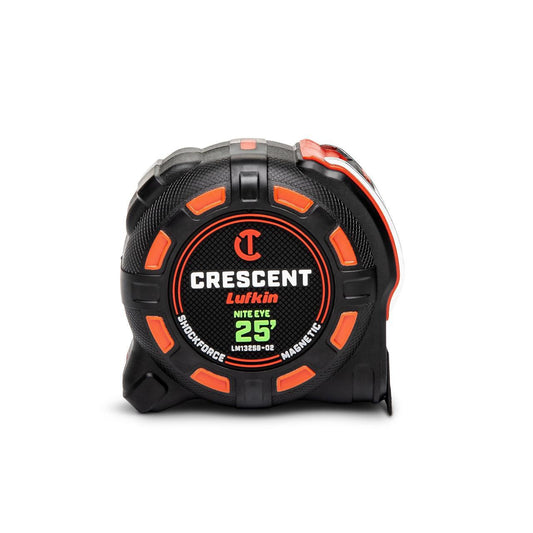Lufkin LM1325B-02 1-1/4" x 25' SHOCKFORCE NITE EYE™ Magnetic Tape Measure