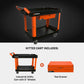 Crescent IUC2SCBM-STDR RAILWORKS 2 Shelf Industrial Utility Cart with 5" Hard Casters and Tool Drawer