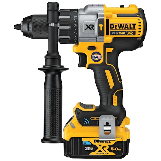 Dewalt DCD997CP2BT 20V Max* 1/2 In Xr® Brushless Cordless Hammer Drill/Driver Kit With Integrated Bluetooth® And Tool Connect Batteries