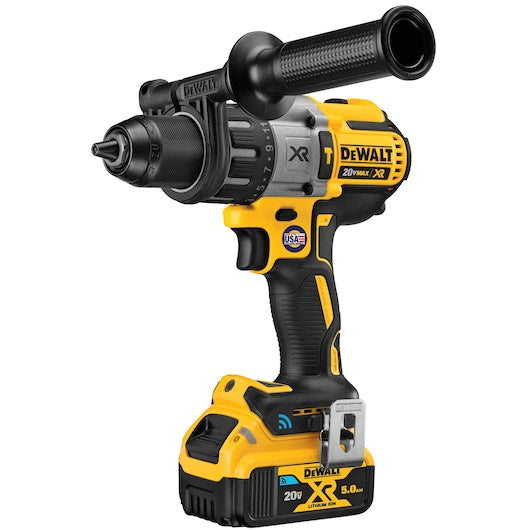 Dewalt DCD997CP2BT 20V Max* 1/2 In Xr® Brushless Cordless Hammer Drill/Driver Kit With Integrated Bluetooth® And Tool Connect Batteries