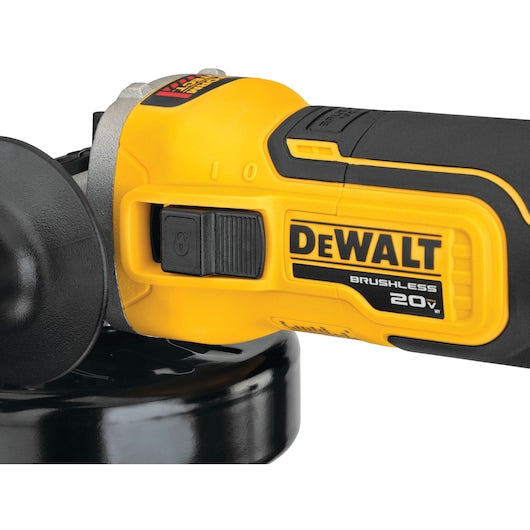 Dewalt DCG405B 20V Max* Xr® 4.5 In Slide Switch Small Angle Grinder With Kickback Brake (Tool Only)