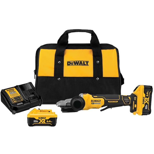 Dewalt DCG413FR2 20V Xr 5In Flathead Grinder Kit