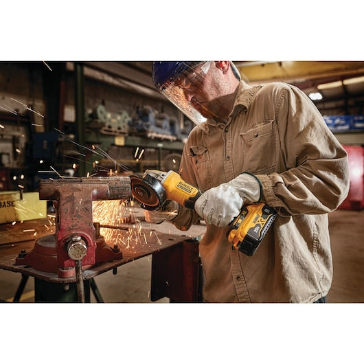 Dewalt DCG415W1 20V Max* Xr® Brushless 4-1/2-5 In Switch Small Angle Grinder With Power Detect Tool Technology Kit