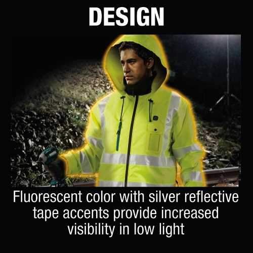 Makita DCJ206Z2XL 18V LXT® Lithium‑Ion Cordless High Visibility Heated Jacket, Jacket Only (2XL)