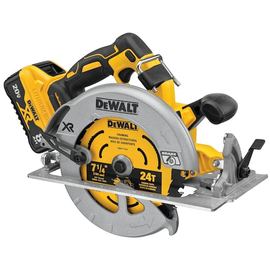 Dewalt DCS574W1 20V Max* Xr® Cordless Brushless 7-1/4 In Circular Saw With Power Detect Tool Technology