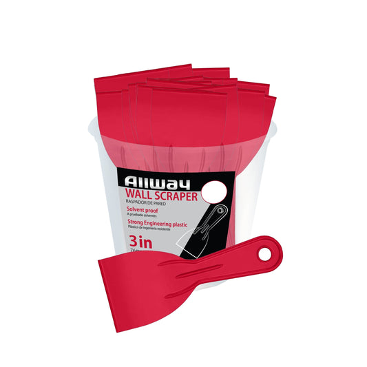 Allway DS30 3" Celcon Plastic Wall Scrapers, Bucket of 25