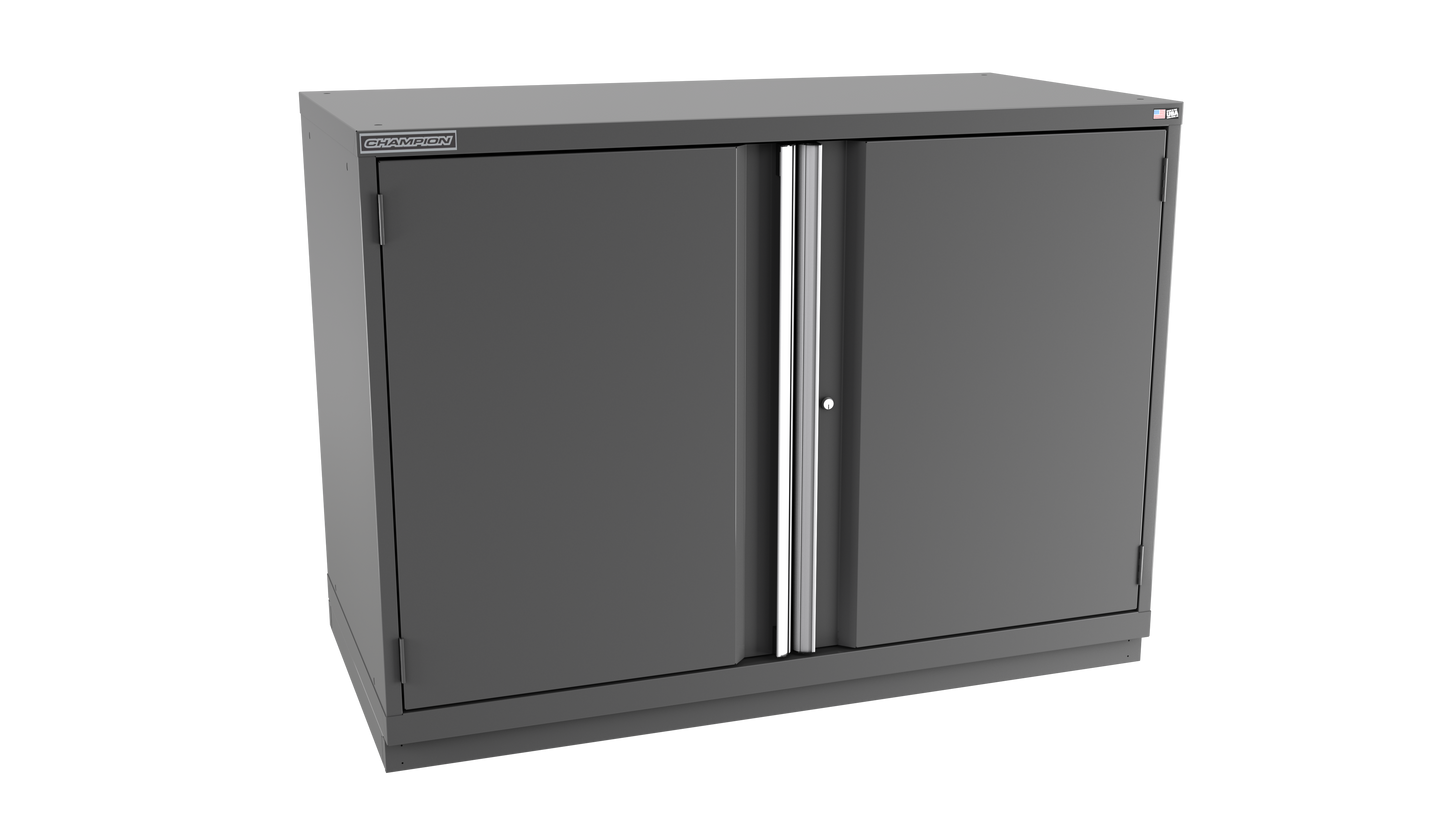 Champion Tool Storage DW1800-2FDIL-FTB-DG 2-Door Standard Depth Modular Cabinet DW1800 | 56-1/2"W x 41-3/4"H x 28-1/2"D, Dark Gray