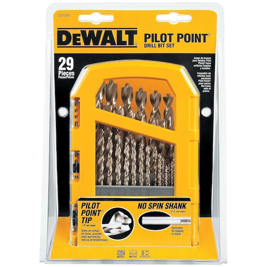 Dewalt DW1969-G Pilot Point® Set Metal Index (29 Pc)