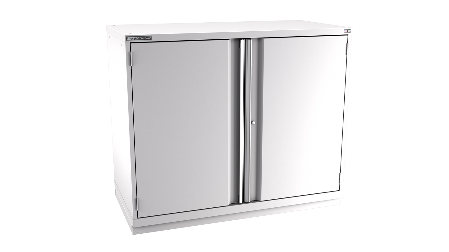 Champion Tool Storage DW2100-2FDIL-FTB-LG 2-Door Standard Depth Modular Cabinet DW2100 | 56-1/2"W x 45-1/4"H x 28-1/2"D, Light Gray