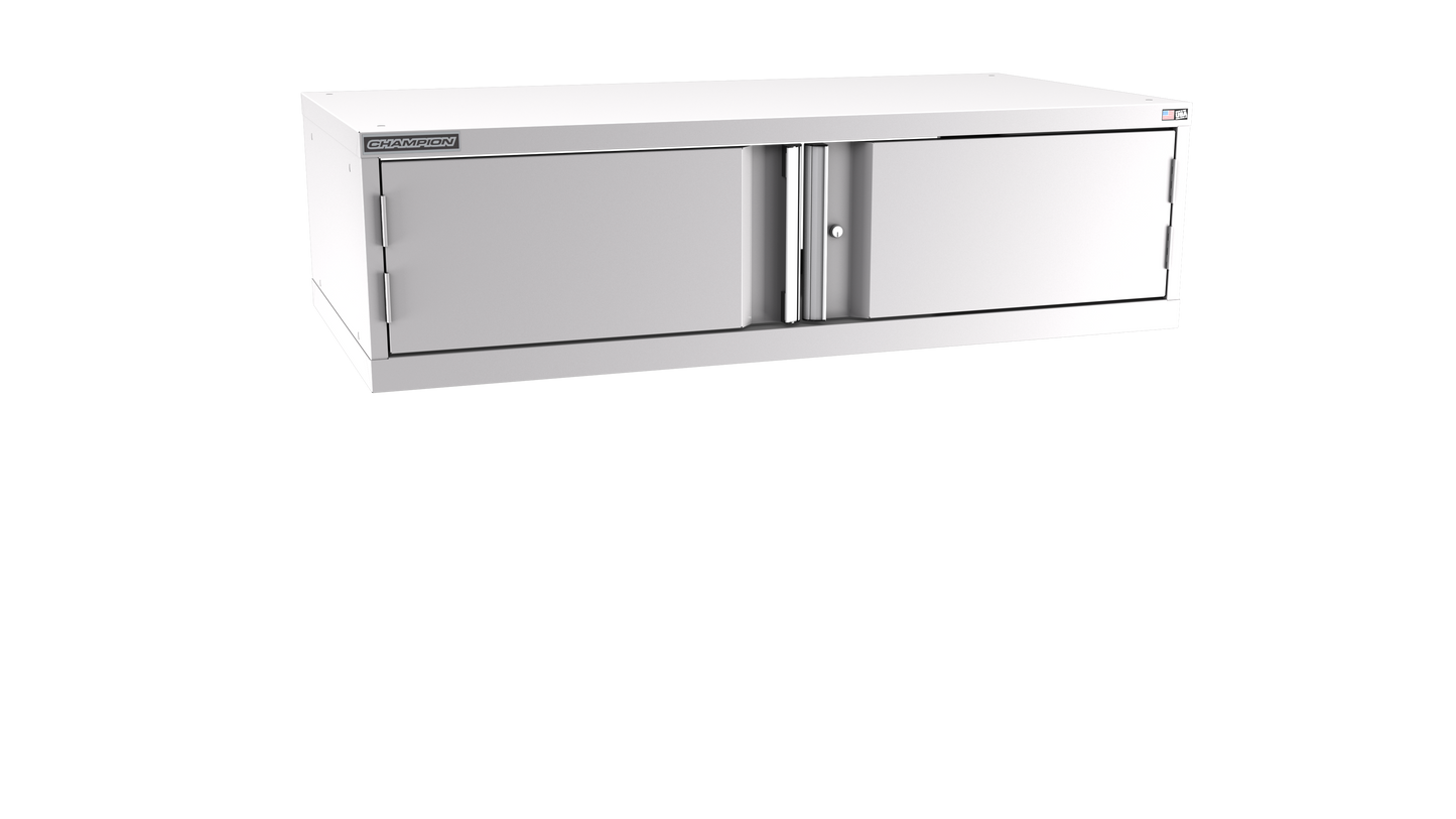Champion Tool Storage DW600-2FDIL-LG 2-Door Standard Depth Modular Cabinet DW600 | 56-1/2"W x 15-3/4"H x 28-1/2"D, Light Gray