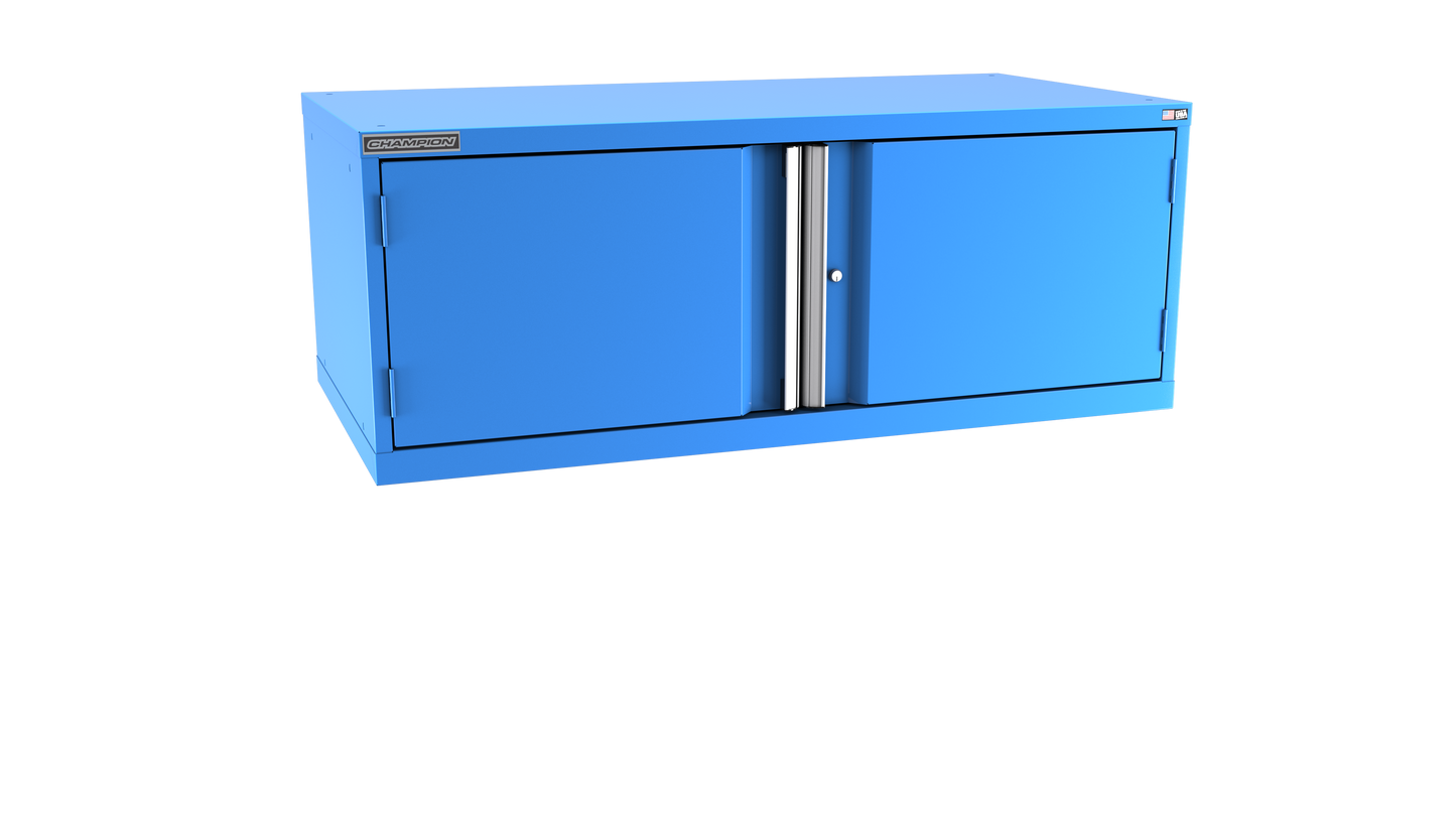 Champion Tool Storage DW900-2FDIL-BB 2-Door Standard Depth Modular Cabinet DW900 | 56-1/2"W x 21-5/8"H x 28-1/2"D, Bright Blue