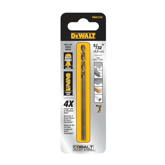 Dewalt DWA1204 Cobalt Alloy Steel Drill Bits