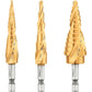 Dewalt DWA1790IR Impact Ready® Titanium Nitride Coating Step Drill Bit Set (3 Pc)