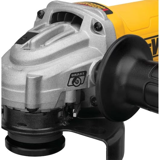 Dewalt DWE4222N 4.5" Small Angle Paddle Switch Angle Grinder With Brake And No-Lock On