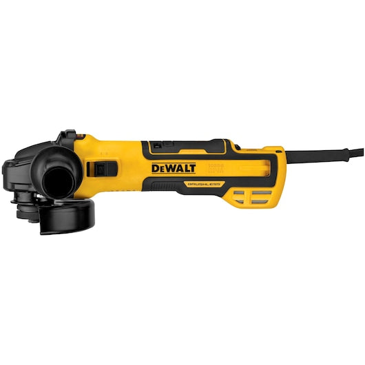 Dewalt DWE43231VS 5 In Brushless Variable Speed Slide Switch Small Angle Grinder With Kickback Brake And Pipeline Cover