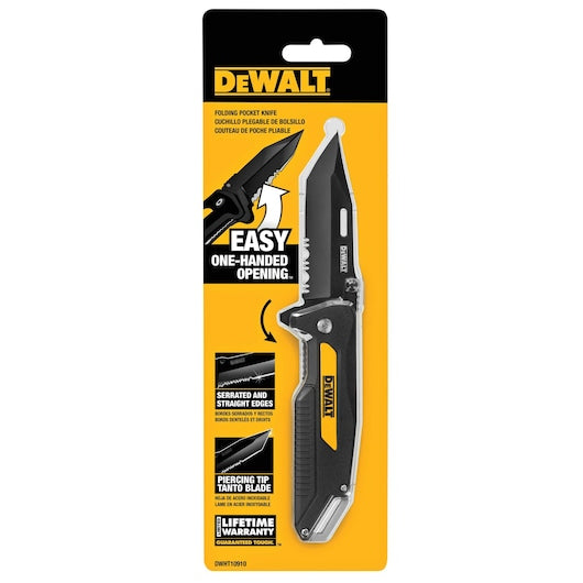 Dewalt DWHT10910 - Pocket Tool with Ball-Bearing Assist for Smooth Opening, Versatile for Various Tasks