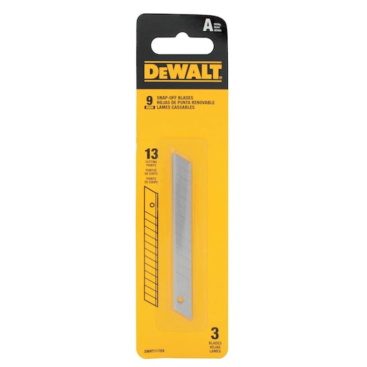 Dewalt DWHT11709 9Mm Snap-Off Blades - 3 Pack