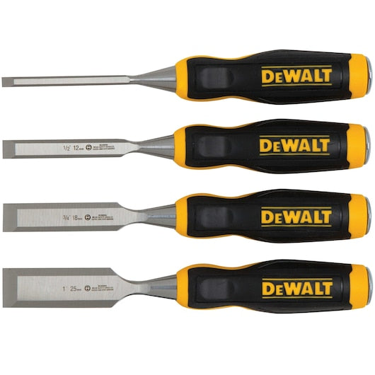 Dewalt DWHT16063 Wood Chisel Set (4 Pc)