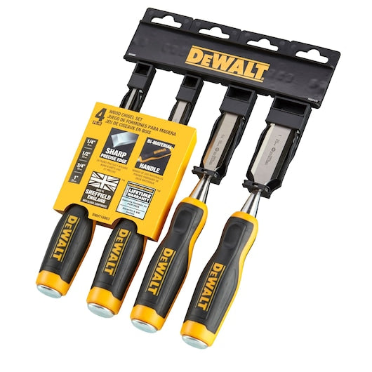 Dewalt DWHT16063 Wood Chisel Set (4 Pc)