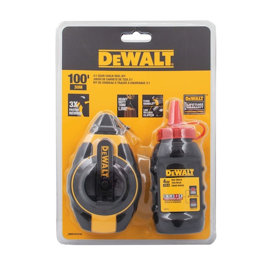 Dewalt DWHT47374L 3:1 Chalk Reel With Red Chalk