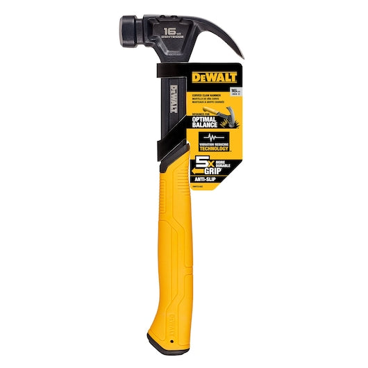 Dewalt DWHT51002 16 Oz Curved Claw Steel Hammer