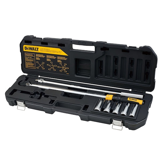 Dewalt DWMT17107 1/2 In Drive Torque Wrench Tire Change Kit (7 Pc)