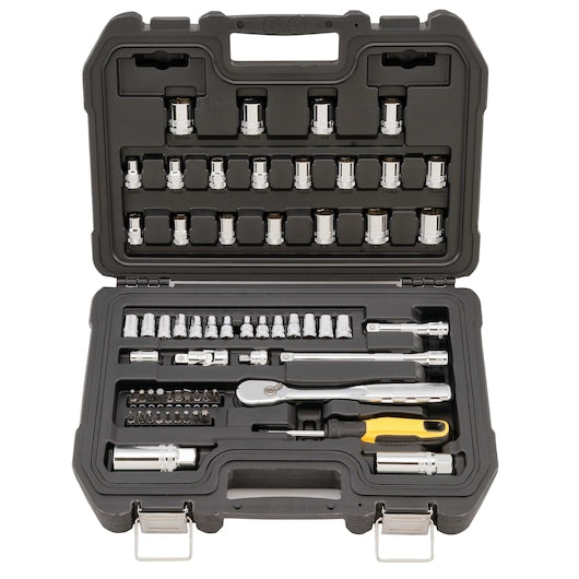 Dewalt DWMT19257 61 Piece 1/4 In & 3/8 In Drive Combination Socket Set - 6 Point