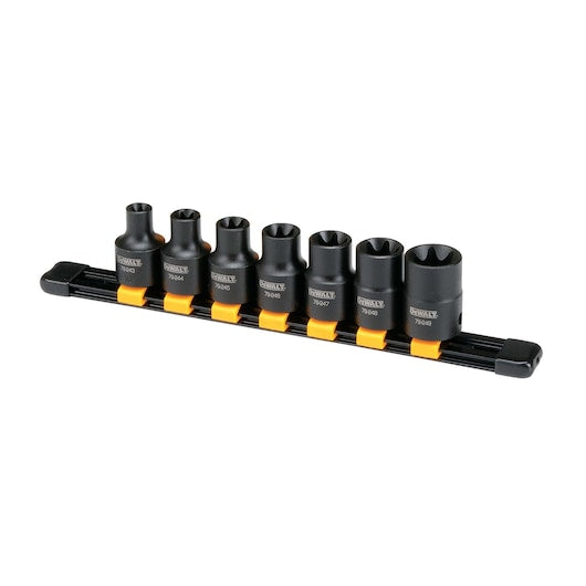Dewalt DWMT19260 Dwmt 7Pc Mm 1/2"Dr Im Ext Torx Set