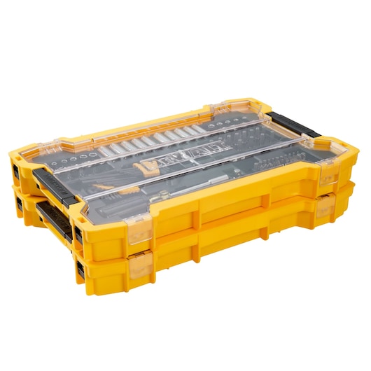 Dewalt DWMT45403 3/8 In And 1/2 In Mechanic Tool Set With Toughsystem® 2.0 Tray And Lid (85 Pc)