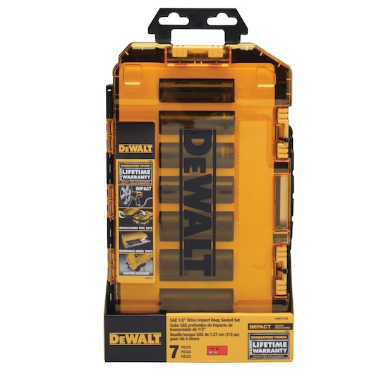 Dewalt DWMT74736 7 Piece 1/2 In Drive Deep Impact Socket Set