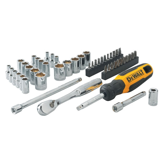 Dewalt DWMT81610 50 Pc. 1/4 In. Drive Mechanics Tool Set