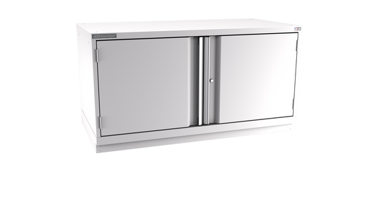 Champion Tool Storage DWS1200-2FDIL-FTB-LG 2-Door Shallow Depth Modular Cabinet DWS1200 | 56-1/2"W x 29-7/8"H x 22-1/2"D, Light Gray