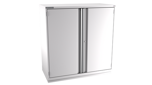 Champion Tool Storage DWS2700-2FDIL-FTB-LG 2-Door Shallow Depth Modular Cabinet DWS2700 | 56-1/2"W x 59-1/2"H x 22-1/2"D, Light Gray